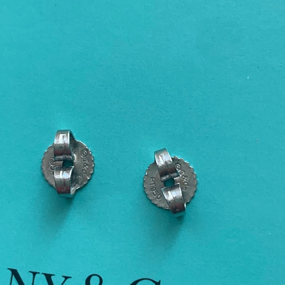 Tiffany & Co Solitaire Diamond Stud Earrings - Picture 8 of 14